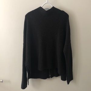 free people black sweater
